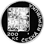 Strieborná minca 200 Kč Založení OSN | 1995 | Proof