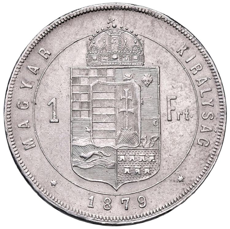 Stříbrná mince 1 Zlatník Františka Josefa I. | Uherská ražba | 1883 KB