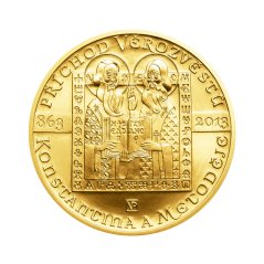 Zlatá minca 10000 Kč Příchod věrozvěstů Konstantina a Metoděje | 2013 | Standard