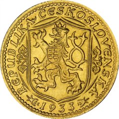 Gold coin St. Wenceslas 1 Ducat | 1933