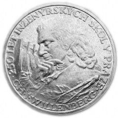 Stříbrná mince 10 Kčs Ch.J.Willenberg | 1957 | Proof