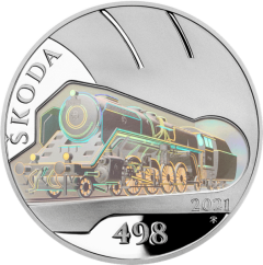 Silver coin 500 CZK Parní lokomotiva Škoda 498 Albatros | 2021 | Proof