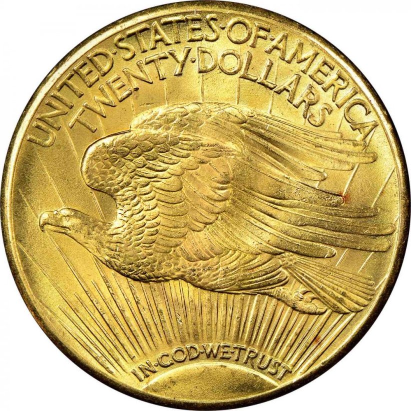 Gold coin 20 Dollar American Double Eagle | Saint Gaudens | 1931