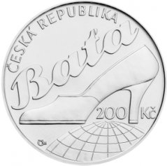 Stříbrná mince 200 Kč Tomáš Baťa ml. | 2014 | Standard