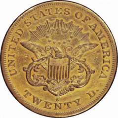 Gold coin 20 Dollar American Double Eagle | Liberty Head | 1866