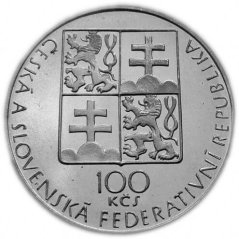 Stříbrná mince 100 Kčs Bohuslav Martinů | 1990 | Proof
