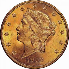 Gold coin 20 Dollar American Double Eagle | Liberty Head | 1903