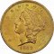 Zlatá mince 20 Dollar American Double Eagle | Liberty Head | 1852
