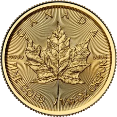 Złota moneta Liść Klonowy 1/10 oz | 2026