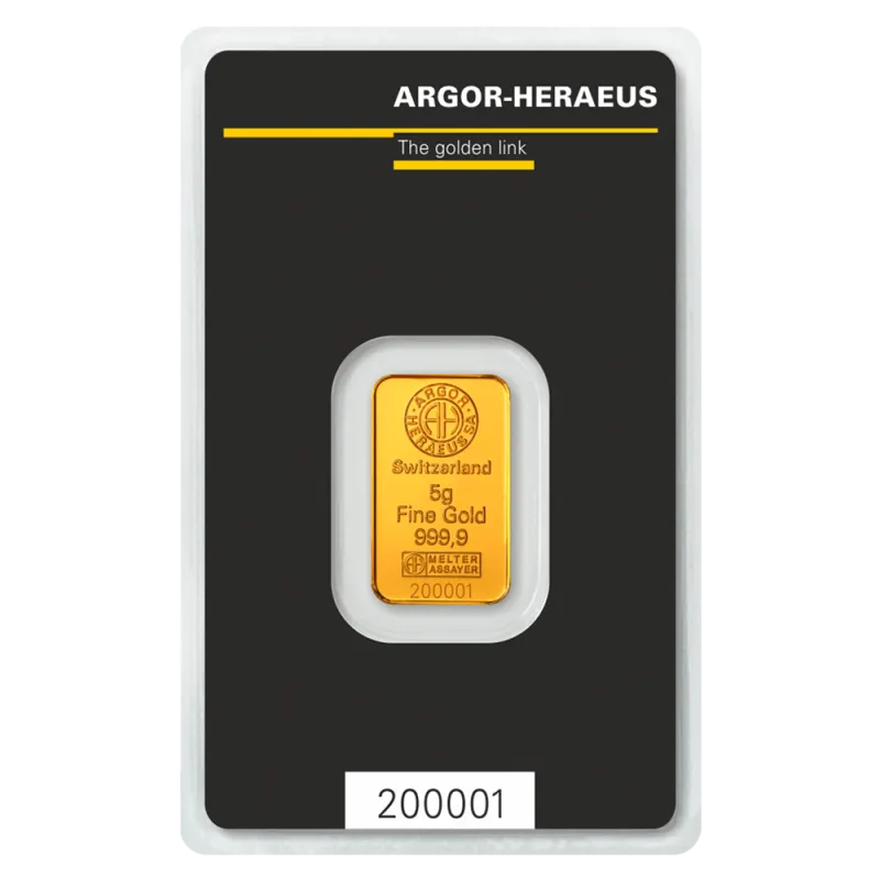 5g Gold Bar | Argor-Heraeus