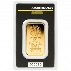 20g Gold Bar | Argor-Heraeus