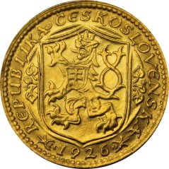 Zlatá minca Svatováclavský 1 Dukát | 1926