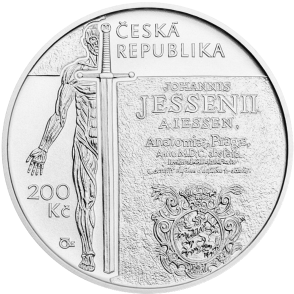 Silver coin 200 CZK Jan Jessenius | 2016 | Standard