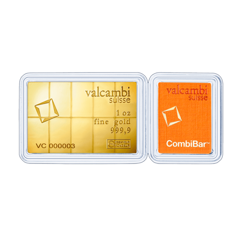 10 x 3,11g investiční zlatý slitek | Valcambi | CombiBar®