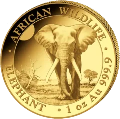 Gold coin Somalia Elephant 1 Oz | 2025