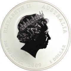 Strieborná investičná minca Rok Byvola 1 Oz | Lunar II | 2009