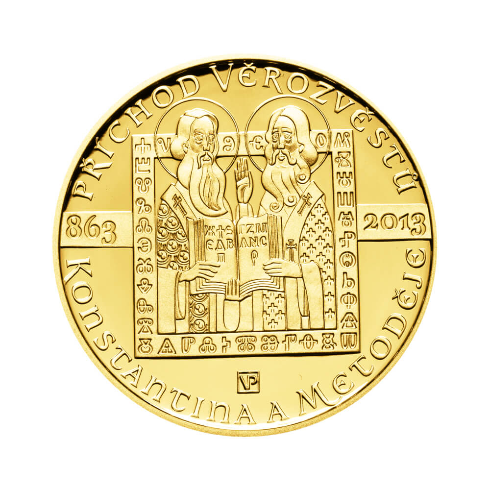 Gold coin 10000 CZK Příchod věrozvěstů Konstantina a Metoděje | 2013 | Proof