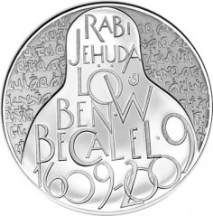 Strieborná minca 200 Kč Rabí Jehuda Löw | 2009 | Standard