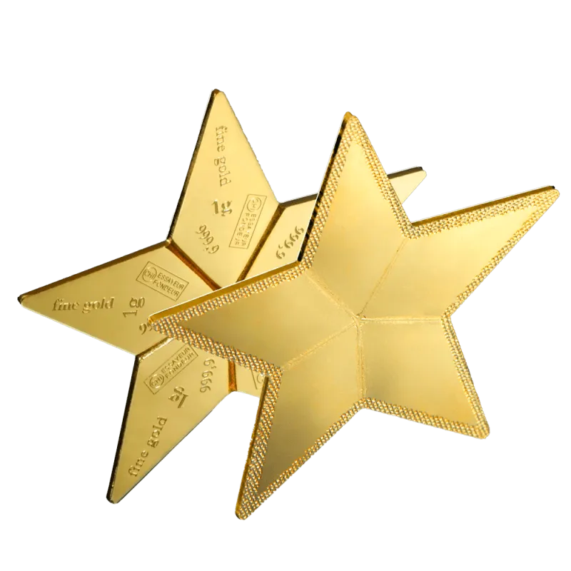 5 x 1g Gold Bar | Valcambi | CombiBar | Star