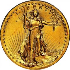 Gold coin 20 Dollar American Double Eagle | Saint Gaudens | 1907