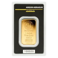 31,1g Argor-Heraeus | aranytömb