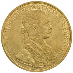 Zlatá mince 4 Dukát Františka Josefa I. | 1908