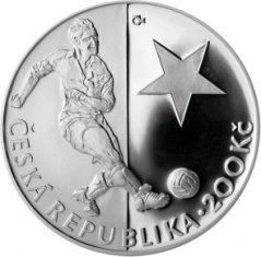 Stříbrná mince 200 Kč Josef Bican | 2013 | Proof