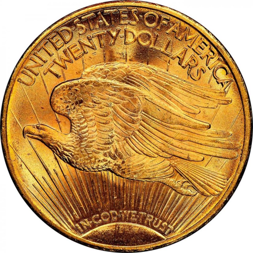 Gold coin 20 Dollar American Double Eagle | Saint Gaudens | 1912