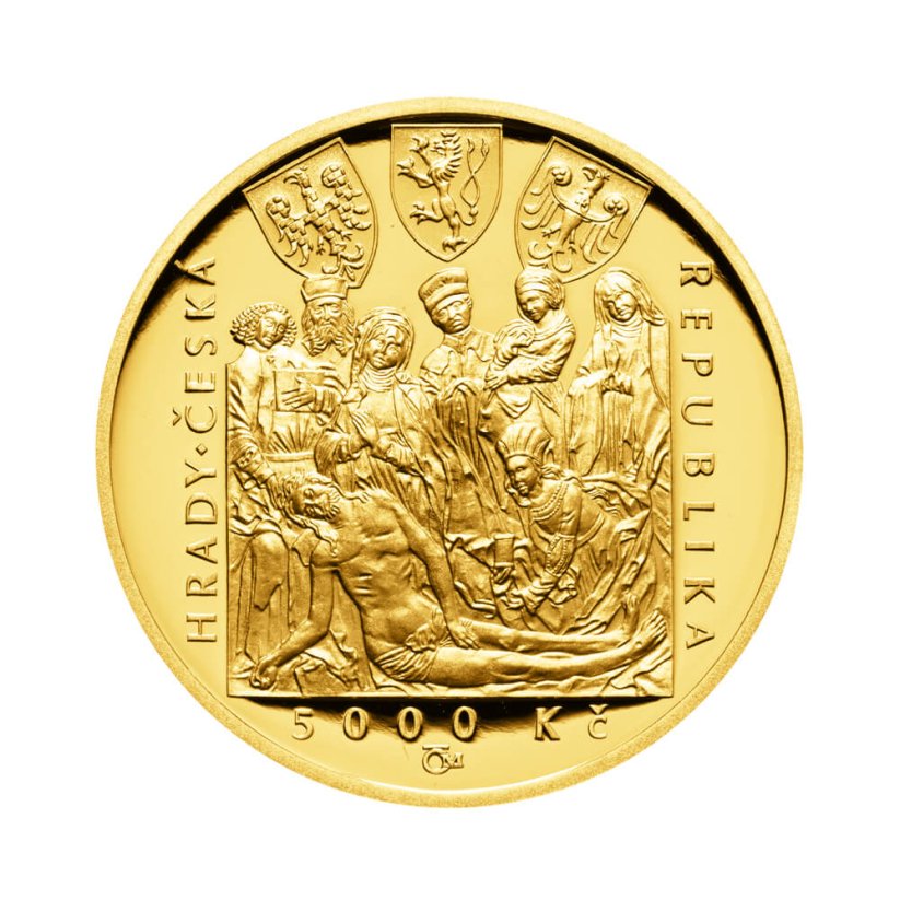 Gold coin 5000 CZK Hrad Zvíkov | 2018 | Proof