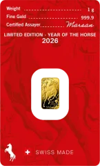 1g Złota Sztabka Rok Konia | Argor-Heraeus | 2026