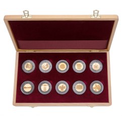 Set of 10 gold coins Deset století architektury | 2001 - 2005 | Proof