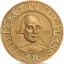 Zlatá minca 5 Oz William Shakespeare | 2016 | Proof