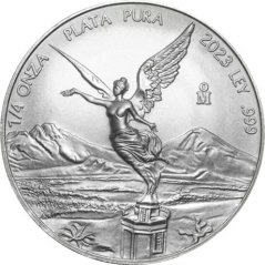 Stříbrná investiční mince Mexiko Libertad 1/4 Oz | 2023