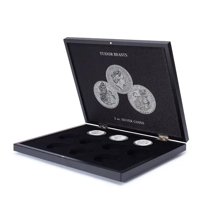 Box for 10 silver 2 Oz coins | Tudor Beasts