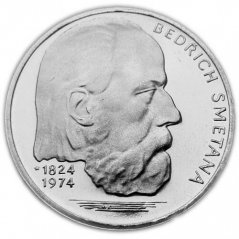 Stříbrná mince 100 Kčs Bedřich Smetana | 1974 | Proof