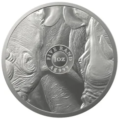 Stříbrná investiční mince Nosorožec 1 Oz | Big Five II | 2022