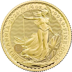 Zlatá investiční mince Britannia 1/4 Oz | Charles III | 2026