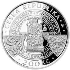 Silver coin 200 CZK České Budějovice jako královské město | 2015 | Proof