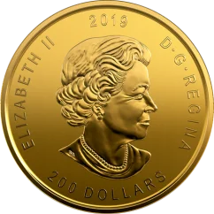 Zlatá investiční mince Moose 1 Oz | Call of the Wild | 2019