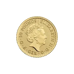 Zlatá investiční mince Britannia 1/10 Oz | Elizabeth II