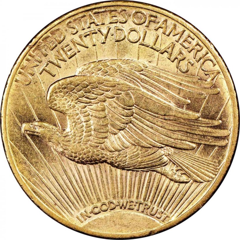 Zlatá mince 20 Dollar American Double Eagle | Saint Gaudens | 1920
