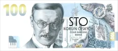 100 Kč commemorative banknote for the establishment of the Czechoslovak currency | 2026 | Vilém Pospíšil