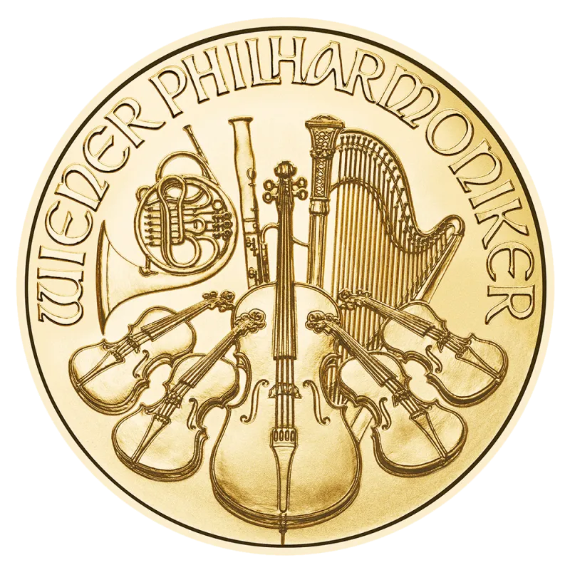 Zlatá investičná minca Wiener Philharmoniker 1/2 Oz