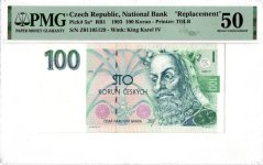 Banknote 100 Korun | 1993 | EPQ 50