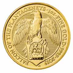 Zlatá investiční mince Falcon 1 Oz | Queens Beasts | 2019