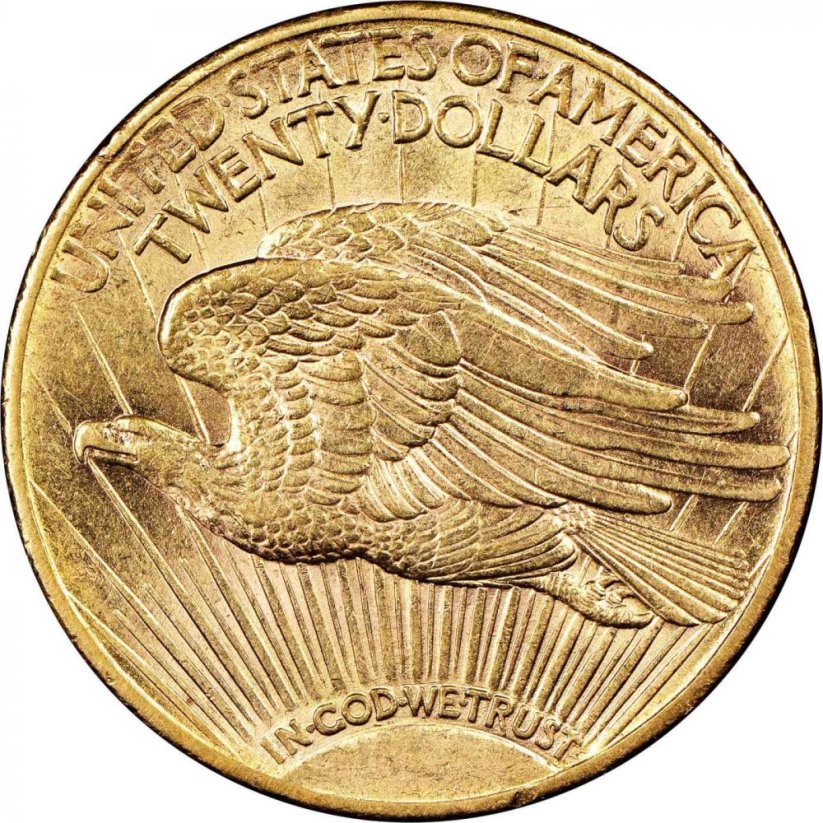 Gold coin 20 Dollar American Double Eagle | Saint Gaudens | 1920