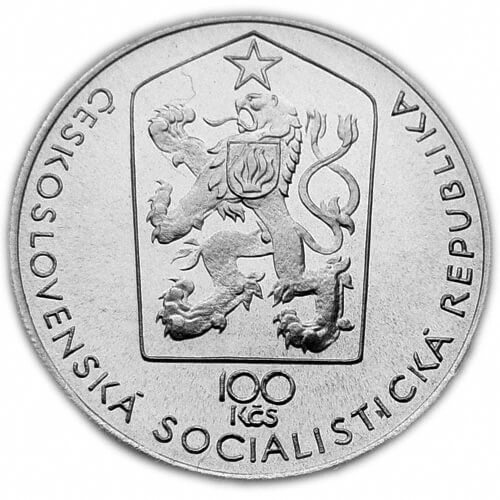 Srebrna Moneta 100 Kčs Bohumír Šmeral | 1980 | Proof