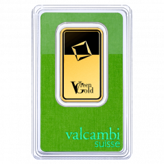 31,1g investičná zlatá tehlička | Valcambi | Green Gold