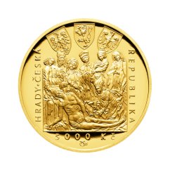 Zlatá mince 5000 Kč Hrad Zvíkov | 2018 | Proof