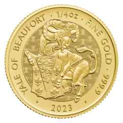 Gold coin Yale of Beaufort 1/4 Oz | Tudor Beasts | 2023